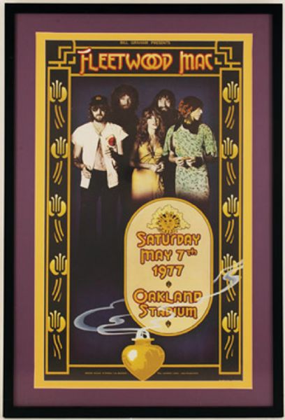 Fleetwood Mac 1977 Oakland Stadium Original Poster