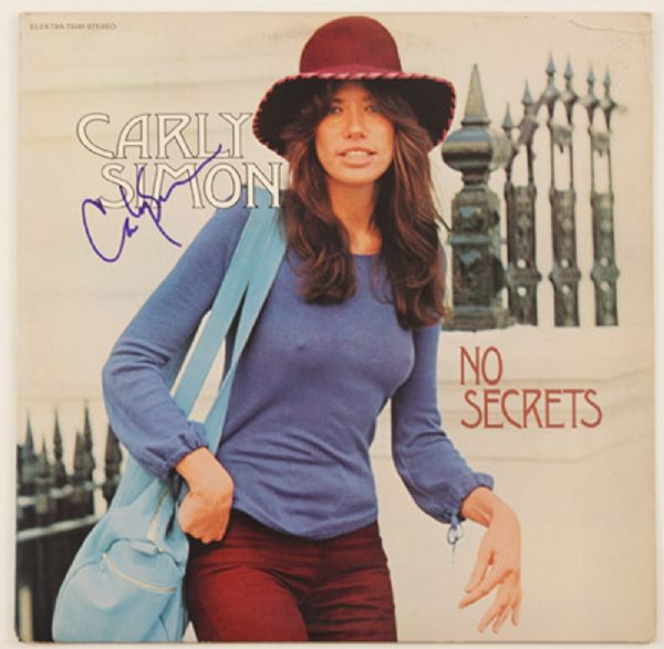 Carly Simon Signed "No Secrets" Album 