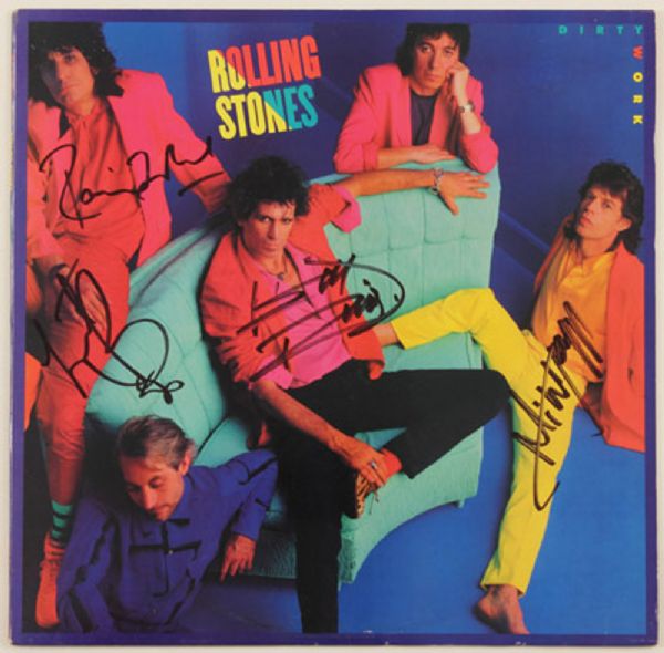 The Rolling Stones Signed "Dirty Work" Album 