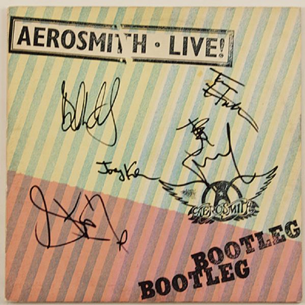 Aerosmith Signed "Live! Bootleg" Album