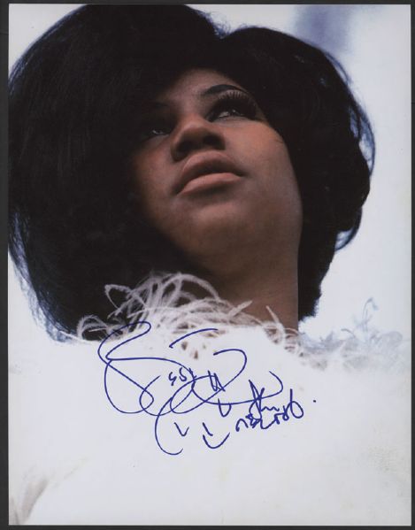 Aretha Franklin Signed Photograph