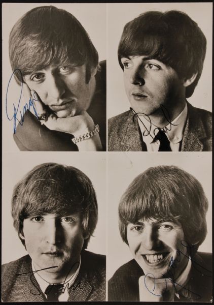 Lot Detail - The Beatles Fan Club Original Photo Card