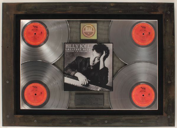 Billy Joel "Greatest Hits Volume 1 & 2" Multi-Platinum RIAA Award