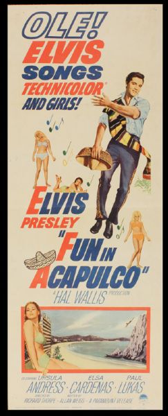 Elvis Presley  "Fun In Acapulco" Original Movie Poster