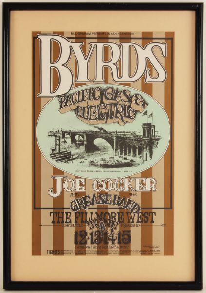 The Byrds Original Concert Poster 