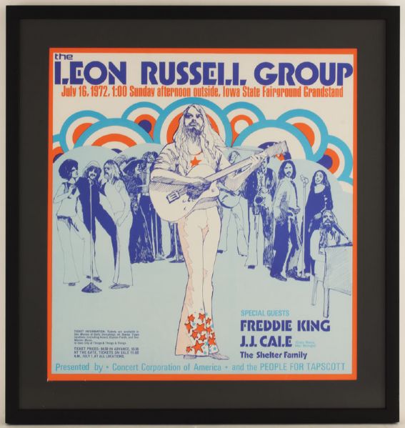 The Leon Russell Group Original Concert Poster 