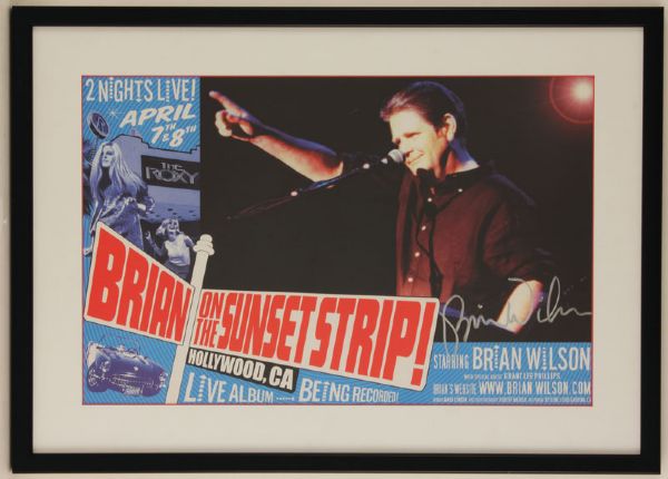 Brian Wilson Signed Original Concert Poster 