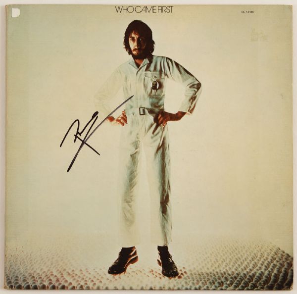 Pete Townshend Signed "Who Came First" Album