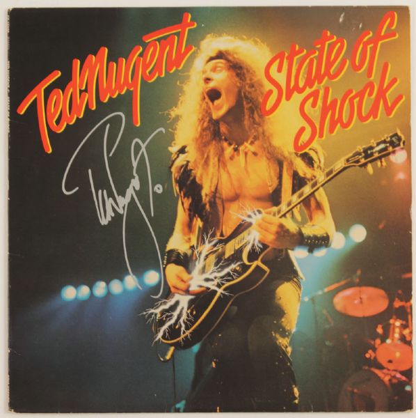 Ted Nugent Signed "State of Shock" Album