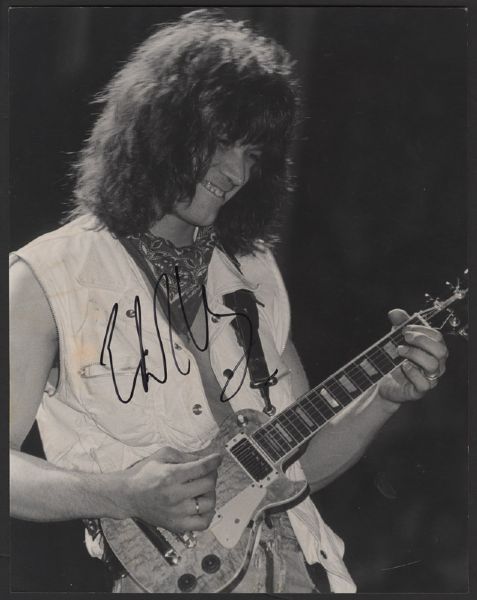 Eddie Van Halen Signed Photograph 