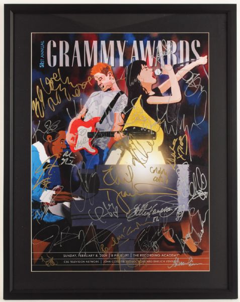 51st Annual Grammy Awards Signed Poster