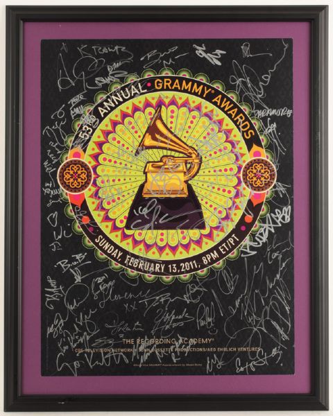 53rd Annual Grammy Awards Signed Poster