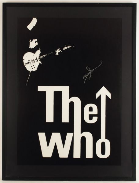 The Who Pete Townshend Signed Poster 