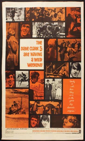 Dave Clark 5 "Having A Wild Weekend" Original Movie Poster