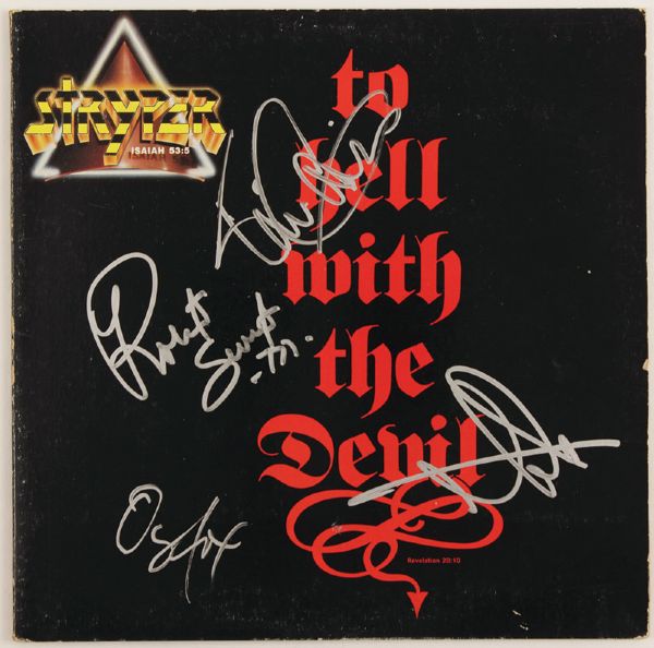 Stryper Signed "To Hell With The Devil" Album