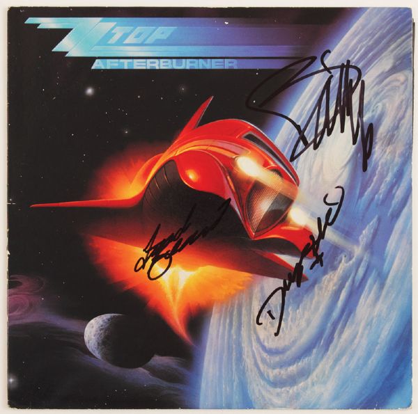 ZZ Top Signed "Afterburner" Album