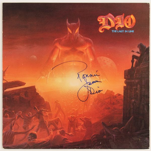 Ronnie James Dio "Last In Line" Signed Album