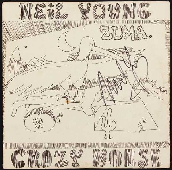 Neil Young Signed "Zuma" Album