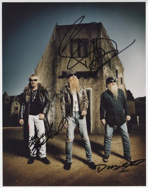 ZZ Top Signed Photograph