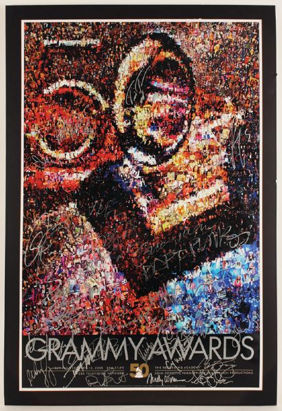 50th Annual Grammy Awards Signed Poster