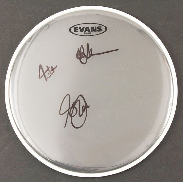 Rush Signed Drumhead