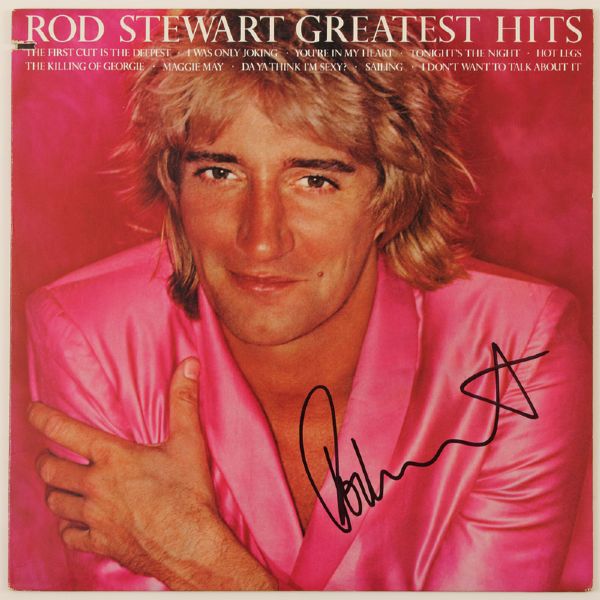 Rod Stewart Signed "Greatest Hits" Album