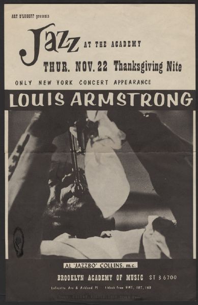 Louis Armstrong Original Flyer 