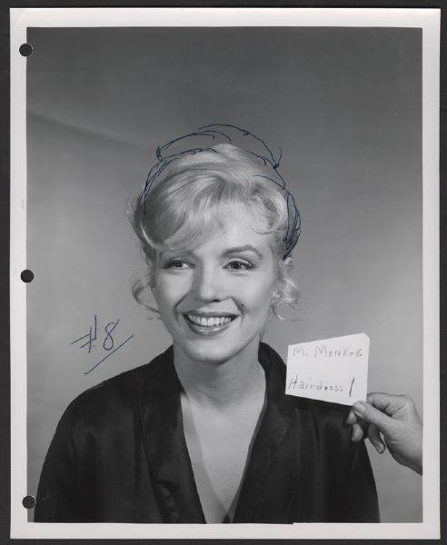 Marilyn Monroe Original Hair Test Photographs