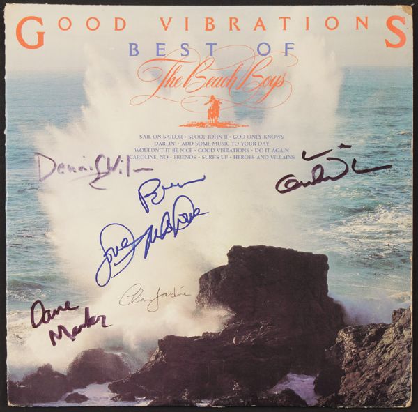 The Beach Boys Signed "Good Vibrations Best Of" Album