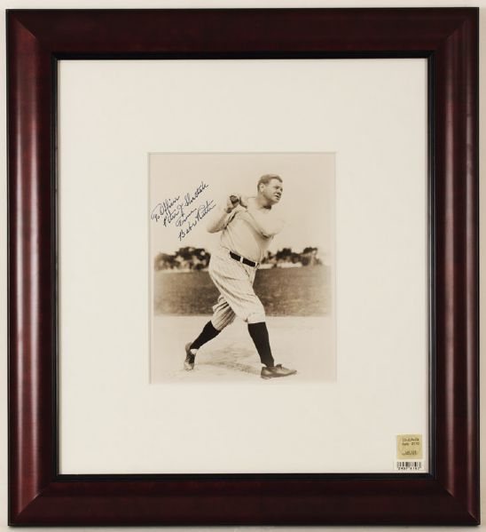 Lot Detail Babe Ruth Signed And Inscribed Original Photograph 6879