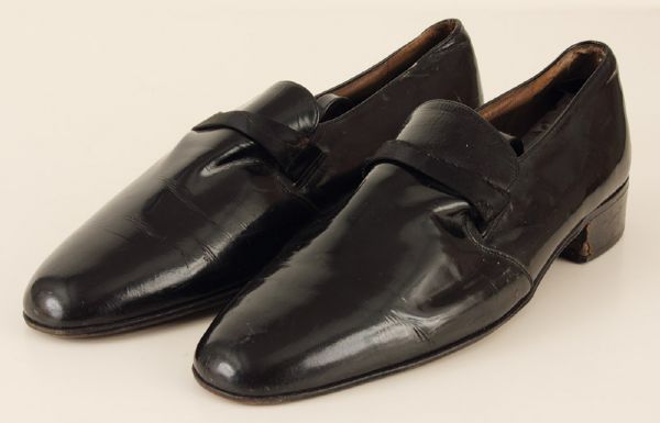 Lot Detail - Ray Charles Bally's Hotel Stage Worn Tuxedo Shoes