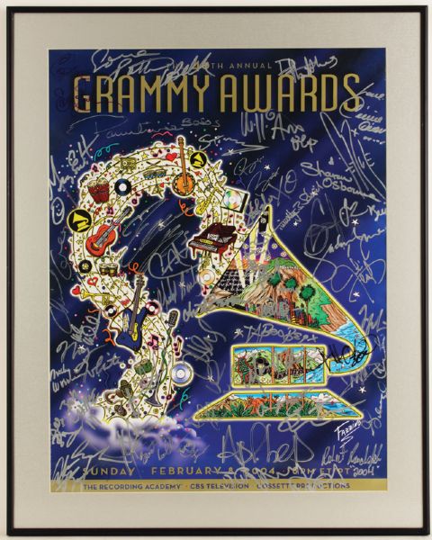 46th Annual Grammy Awards Signed Poster