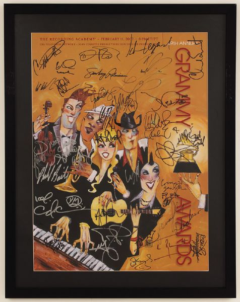 49th Annual Grammy Awards Signed Poster