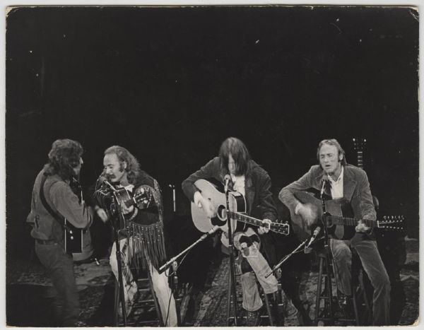 Crosby, Stills, Nash and Young Fillmore East 1970 Original Photograph