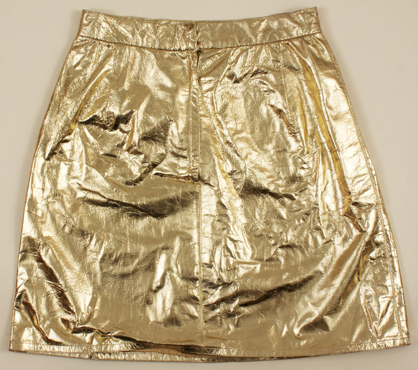 Lot Detail Madonna Sex Photo Shoot Worn Gold Skirt