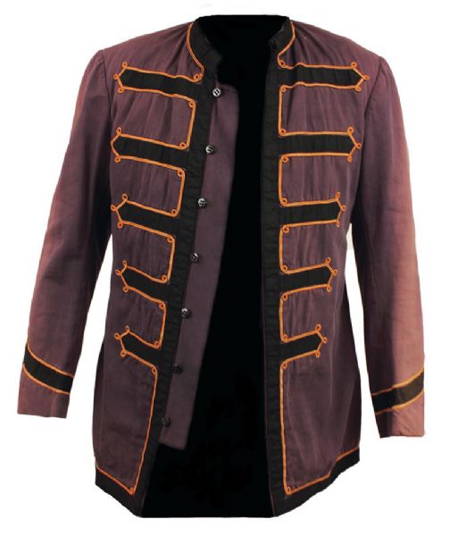 Mick Jagger "Steel Wheels" Tour Worn Long Purple Military Jacket 