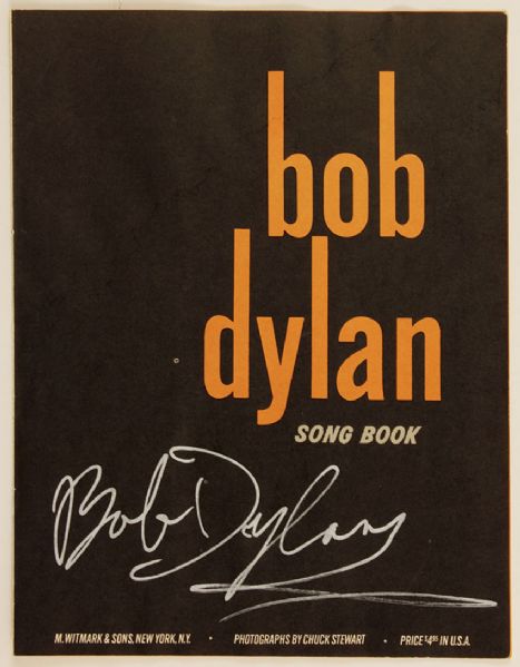 Bob Dylan Signed "Song Book"