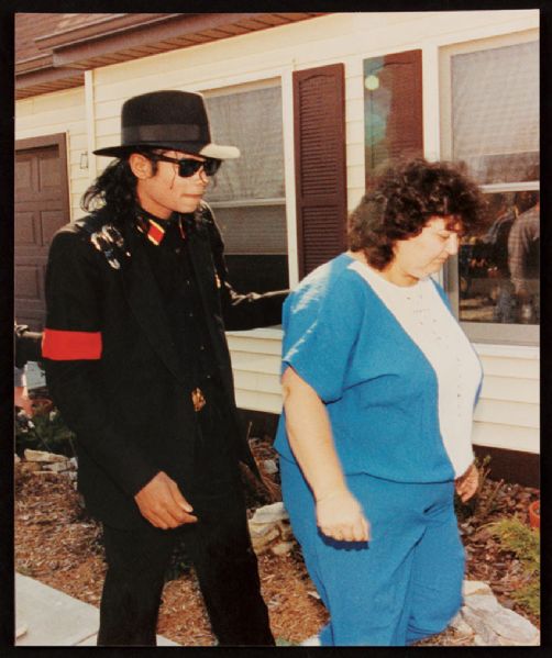 Michael Jackson & Ryan Whites Mother "Consoling Hand" Original Photocard