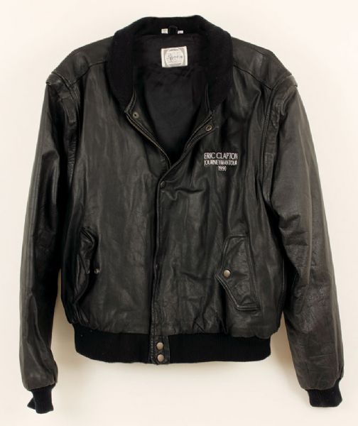Lot Detail - Eric Clapton 1990 Journeyman Tour Leather Jacket