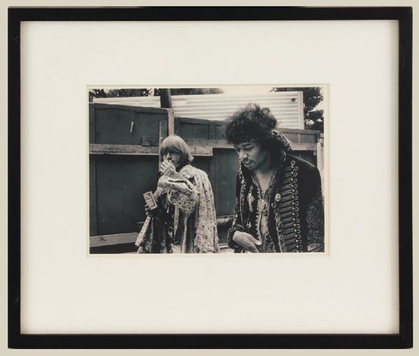 Jimi Hendrix & Brian Jones Original Jim Marshall Monterey Pop Photograph