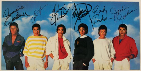 The Jacksons Signed "Victory" Album