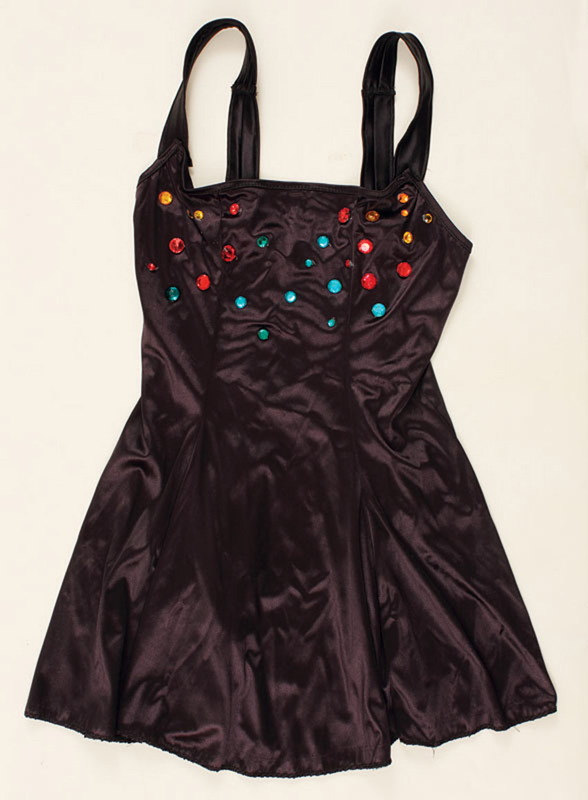 Sold at Auction: Whitney Houston's Black With Gold Sequin Dress