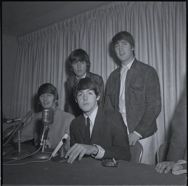 Beatles 9/12/64 1964 Boston Press Conference Negatives Archive Sold With Copyright