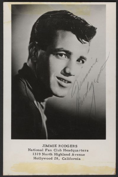 Jimmie Rodgers Signed  Photograph