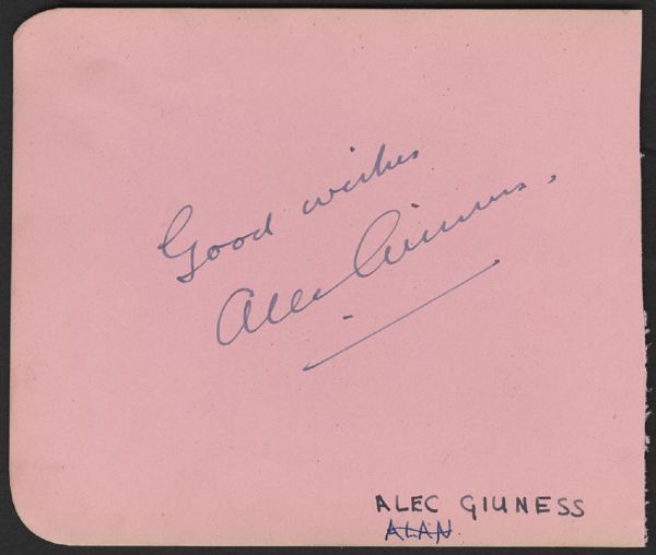 Alec Guinness Signature 