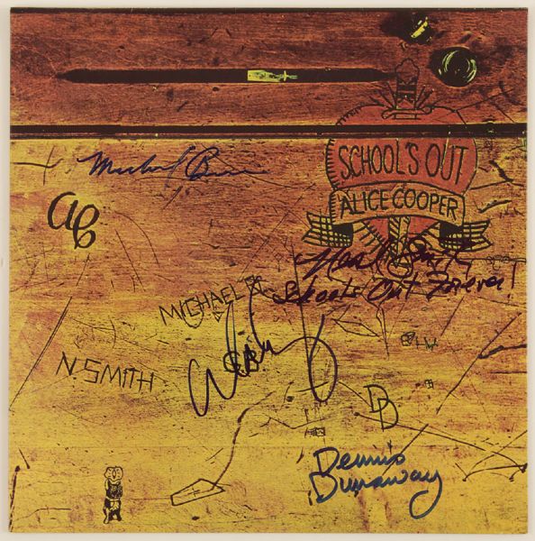 Alice Cooper Band Signed "Schools Out" Album