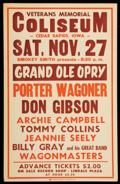 Grand Ole Opry Original Concert Poster