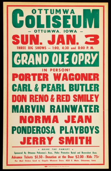 Grand Ole Opry Original Concert Poster