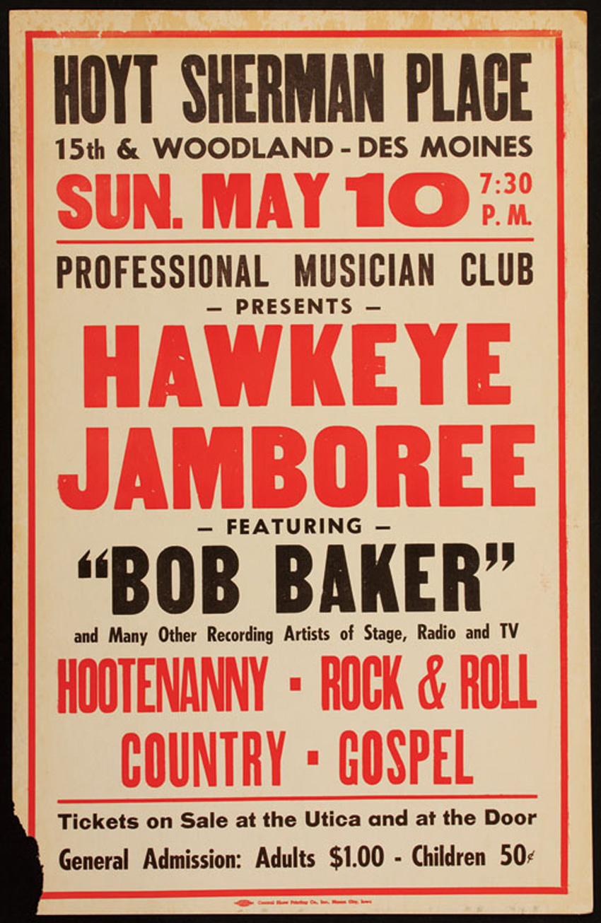 Lot Detail - Hawkeye Jamboree Original Concert Poster