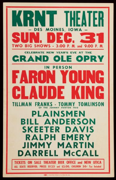 Grand Ole Opry Original Concert Poster